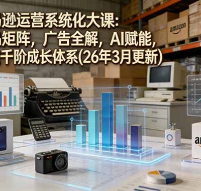 亚马逊运营系统化大课：选品矩阵，广告全解，AI赋能，构建千阶成长体系(26年3月更新